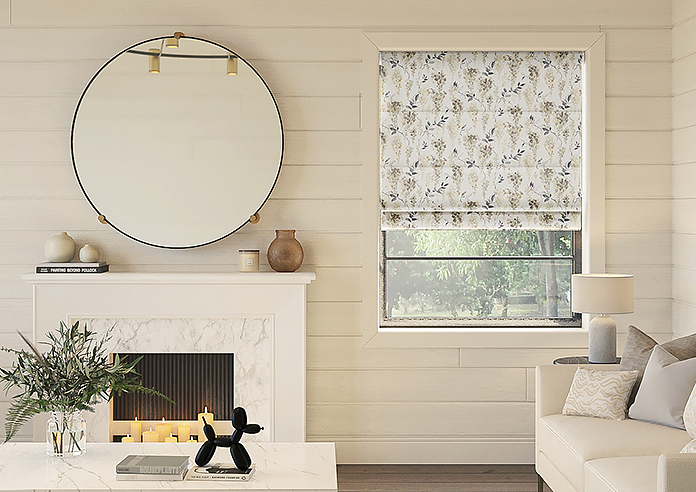 Wisteria Silk, Grey - Motorised Roman Blind - Image 3